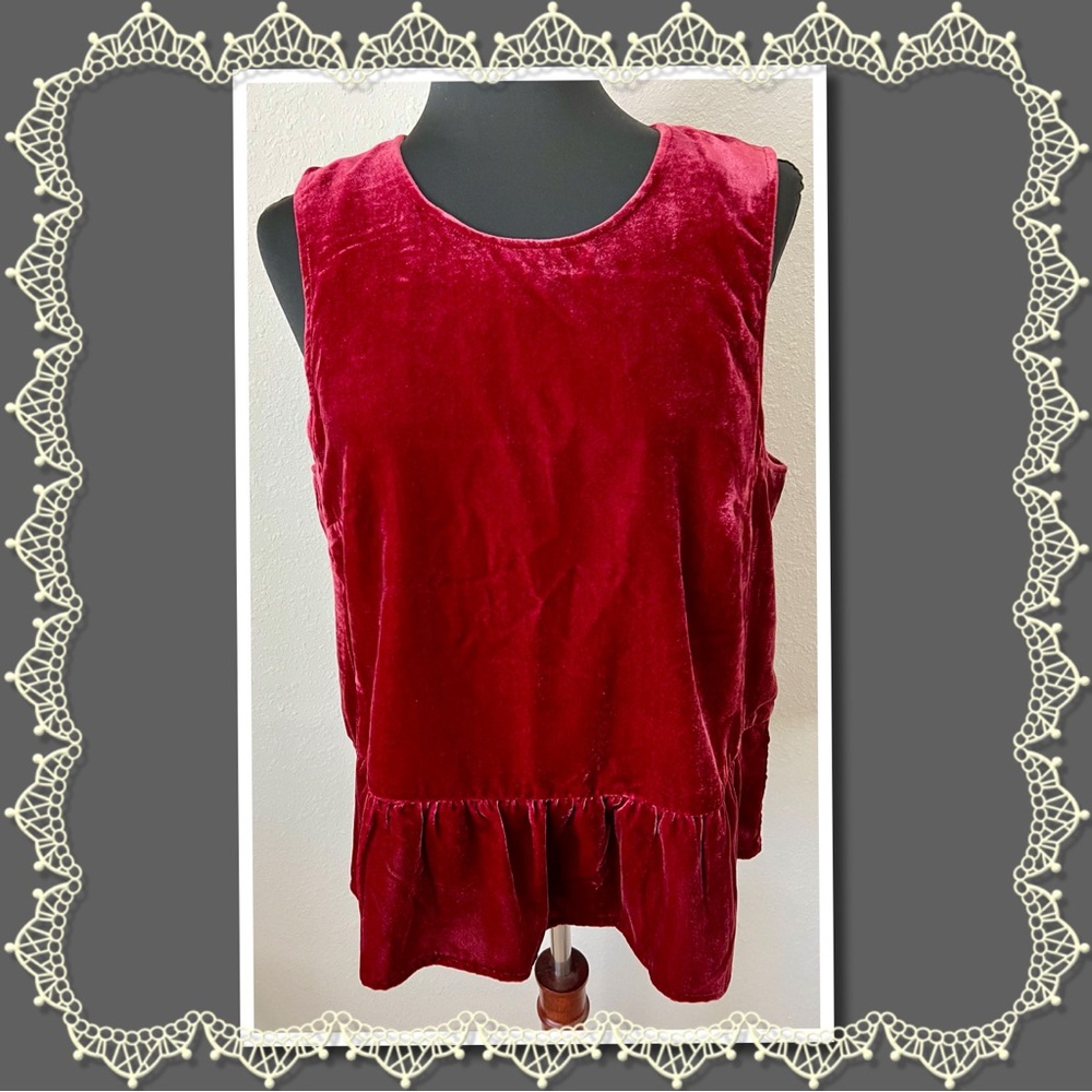 NWT J CREW VELVET TOP SZ 12